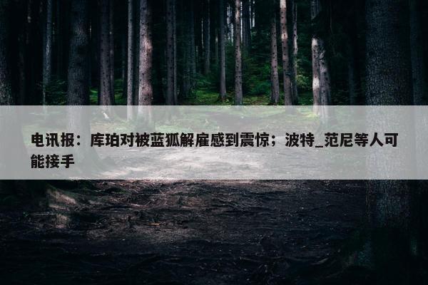 电讯报：库珀对被蓝狐解雇感到震惊；波特_范尼等人可能接手