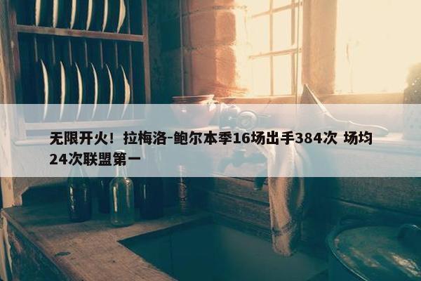 无限开火！拉梅洛-鲍尔本季16场出手384次 场均24次联盟第一