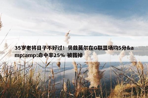 35岁老将日子不好过！贝兹莫尔在G联盟场均5分&amp;命中率25% 被裁掉